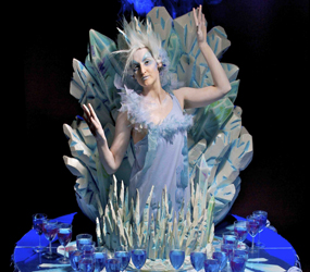 WINTER WONDERLAND & NARNIA PARTIES - ICE QUEEN LIVING DRINKS TABLE ACT TO HIRE UK